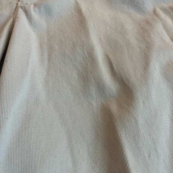 Liz Claiborne Audra Khaki Pants – Size 10, Wide Leg, Beige Cotton, Hemmed - Picture 3 of 11